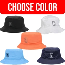 PGA Tour Course Essential Golf Bucket Hat Reversible UPF 50 Moisture Wicking NEW