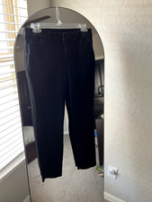 Old Navy Pixie Skinny Blk Flat Front Sz 8