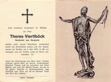 org Sterbebild Holy cards  Deathcard Andachtsbild  1979  Gergweis  13940