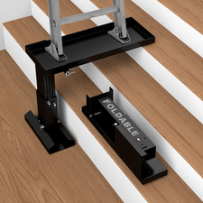 Heavy Duty Adjustable Ladder Extender, Non-Slip, 880Lbs Capacity, 9.13"-15