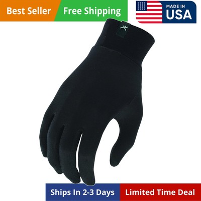 Thermasilk Glove Liner, Black, Medium