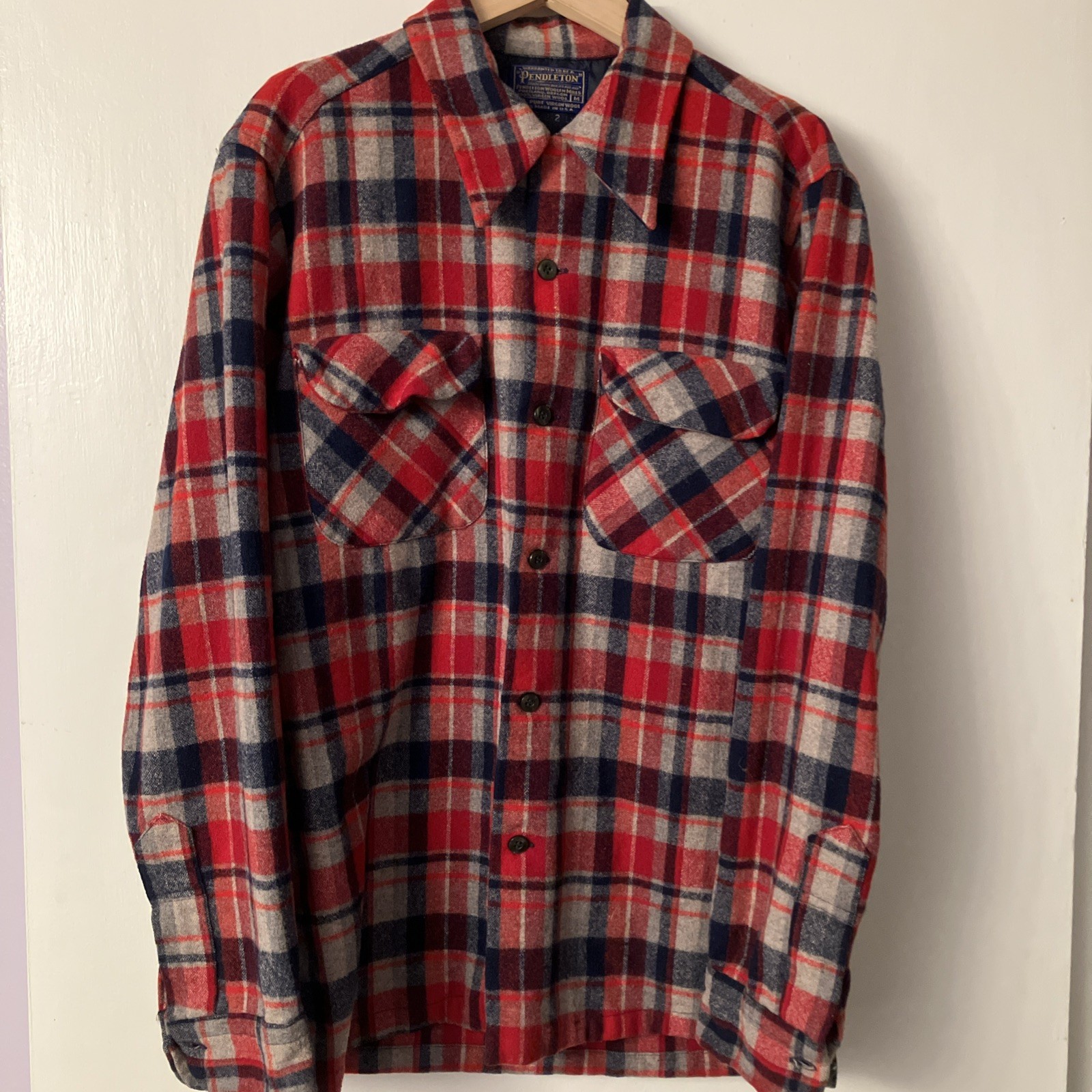 Pendleton Wool Flannel Long Sleeve Button-up Shir… - image 1