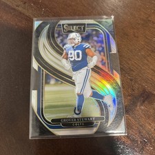 2024 Panini Select - Premier Level Grover Stewart #139 Silver Prizm Die-Cut (RC)