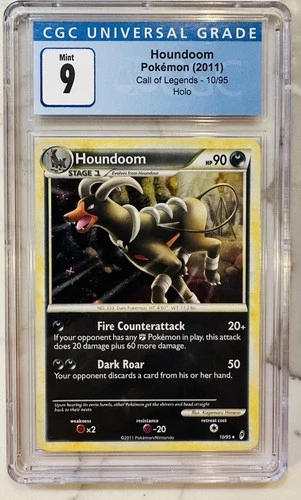 CGC 9 MINT Houndoom 2011 Call of Legends 10/95 Holo Pokemon Card