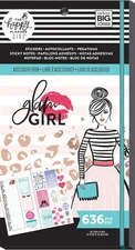 Happy Planner Sticker Book Glam Girl - 636 pieces New