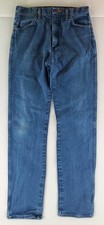 Wrangler VTG 90s 13MWZ Blue Jeans Made USA Mens 33x36 32x36 Actual 