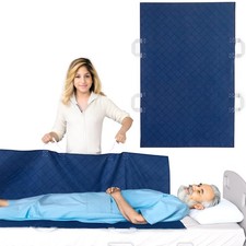 Positioning Bed Pad with 4 Handles, Waterproof Incontinence Bed Pads for Adults,