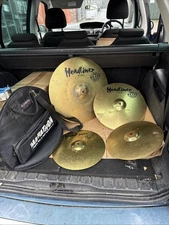 Headliner Brass Cymbal Set 20” Ride 16” Crash 14” Hi-Hat. Meinl Case Free UK P&P