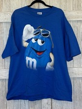 Vintage 2000 T Shirt MMs Mens XXL Blue Short Sleeve Mars Candy Fun Tee Graphic