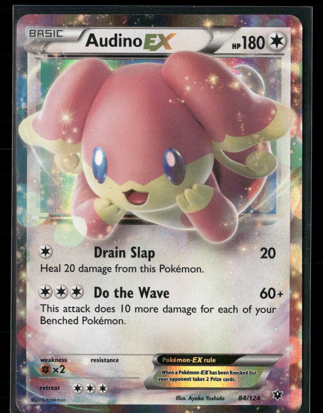 Pokemon - Audino EX 84/124 XY Fates Collide NM