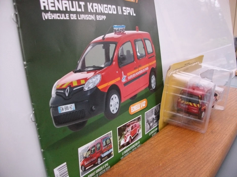 Collection Véhicules Légers Pompiers N°76 Renault Kangoo II SPVL de Paris+ revue - Photo 3/3