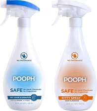 Pet Odor Eliminator Spray Cat Litter Box Pet Odors 2 x 32oz Fragrance Free