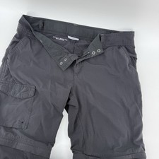 Columbia black cargo convertible pant 10 short women  s Omni-Shade sun Hiking