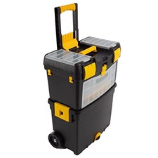 Rolling Tool Box With Wheels Foldable Handle Removable Top Storage Organizer Rolling Tool Box With Wheels Foldable Handle Removable Top Storage Organizer
