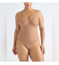Knix Womens Evolution Bodysuit Size Medium Shapewear Beige Nude sculpting