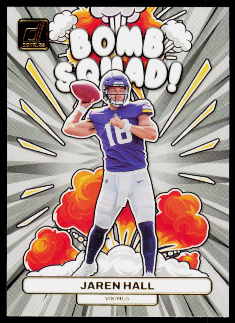 2023 Donruss Jaren Hall BS-9 Bomb Squad Minnesota Vikings