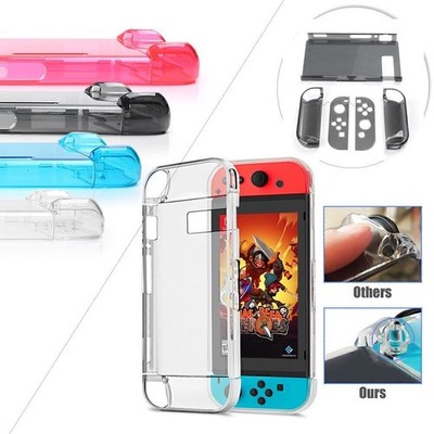 Für Nintendo Switch Joy-Con Clear Stoßfeste Schutzhülle Hard Case Cover Shell