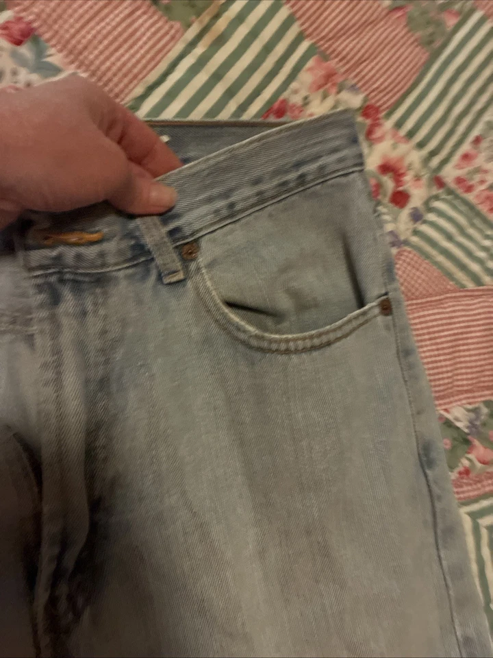 Vintage Levis 505 Jeans Mens 34x30 Light Wash Straight Leg Made in USA 90s - Image 3 of 4