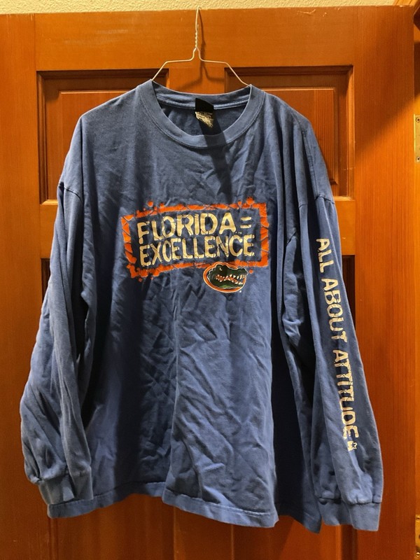 Florida Gators UF NCAA Long sleeve T shirt Blue men sz XL