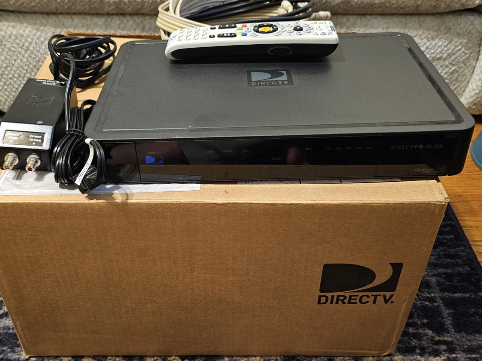 RECEPTOR SATÉLITE DIRECTV HR24-100 HD DVR con Control Remoto, Cables Y Caja  Foto 2 de 4