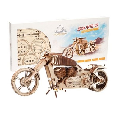 3D Holzbausatz von UGEARS - Chopper Bike VM   02 (3D   Puzzle) 