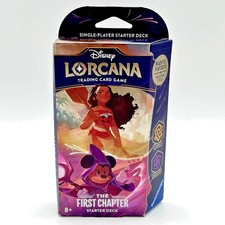 Disney Lorcana The First Chapter Amber Amethyst Sealed Starter Deck