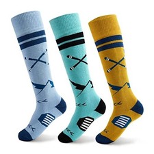 Aisyee Ski Socks Kids Boys Winter Warm Snow Socks 8-10 Years 9222 Mix Snowboard