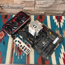 ASUS TUF Z270 ATX Motherboard Combo i7-7700K 24GB RAM Radeon RX580 8G 256SSD W11