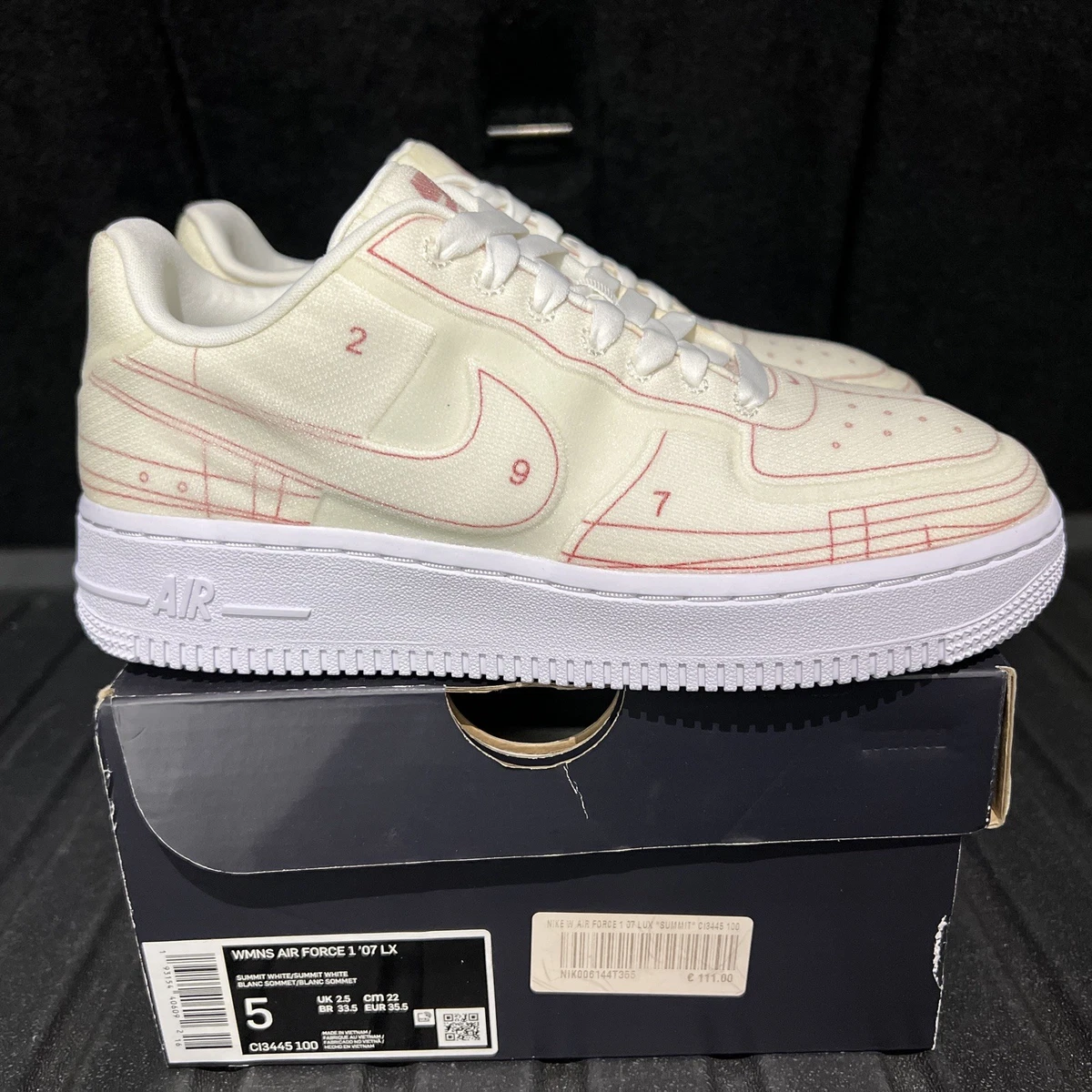 Nike Air Force 1 07 LX Low Summit White W for sale | eBay
