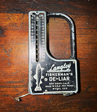 Vintage Langley Fisherman’s De-Liar Model 228 Fishing Scale Made in USA