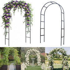 Garden Arch Trellis for Climbing Plants Outdoor - 4.6  7.8Ft, 100 Metal Sturdy