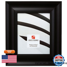 Craig Frames Lenox Ornate Traditional Black Picture Frame 10 By 12-Inch