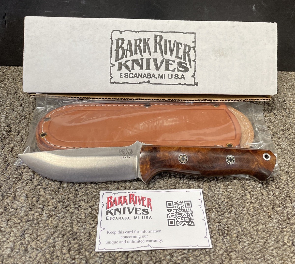 Bark River Bravo 1 CPM 3V Desert Ironwood Burl Black Liner Bark River Bravo 1 CPM 3V Desert Ironwood Burl Black Liner