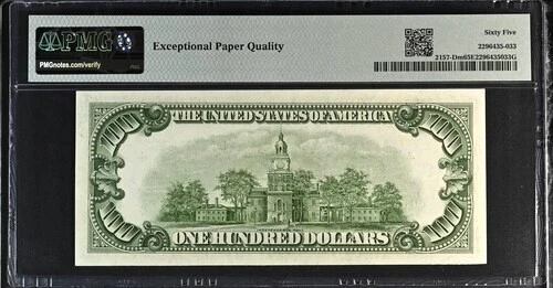 1950 $100 MULE Federal Reserve Note, Cleveland, PMG Choice 65 EPQ - Image 2 of 2