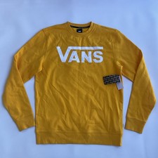 VANS Men s Classic Crew Pullover In Orange Size M