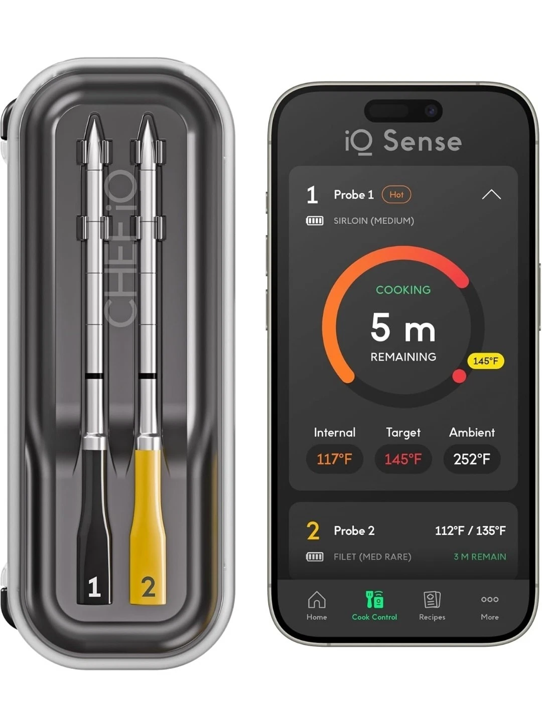 Chef iQ Smart Thermometer and Hub, 2-probe Set
Opens in a new window or tab
