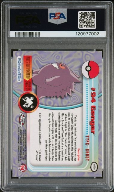 ポケモンスペシャルカード 2000年 2000 Topps Chrome Pokemon Series 2 Gengar #94 PSA 9 Mint | eBay