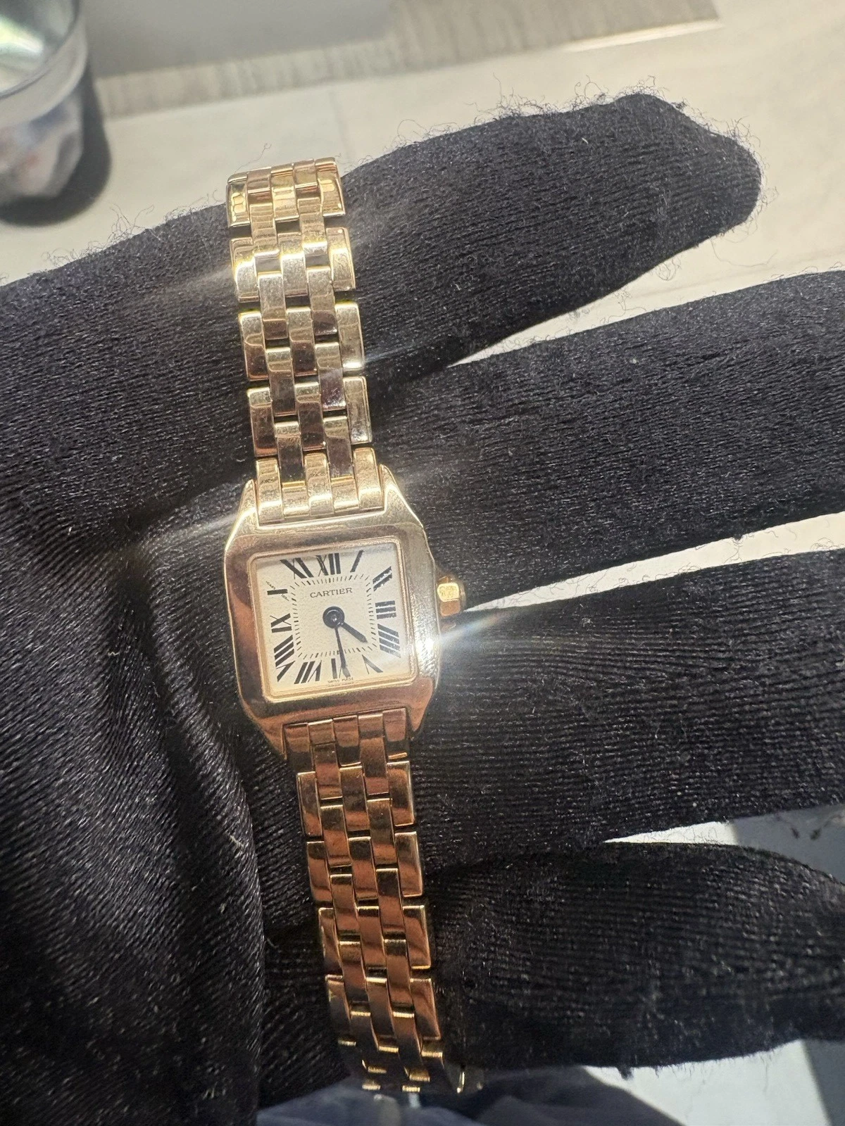 Cartier 20MM Santos Demoiselle 18K Rose Gold - W25077x9