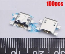 100Pcs Micro Usb Type B Female 5Pin Socket 4Legs Smt Smd Soldering Connector cu