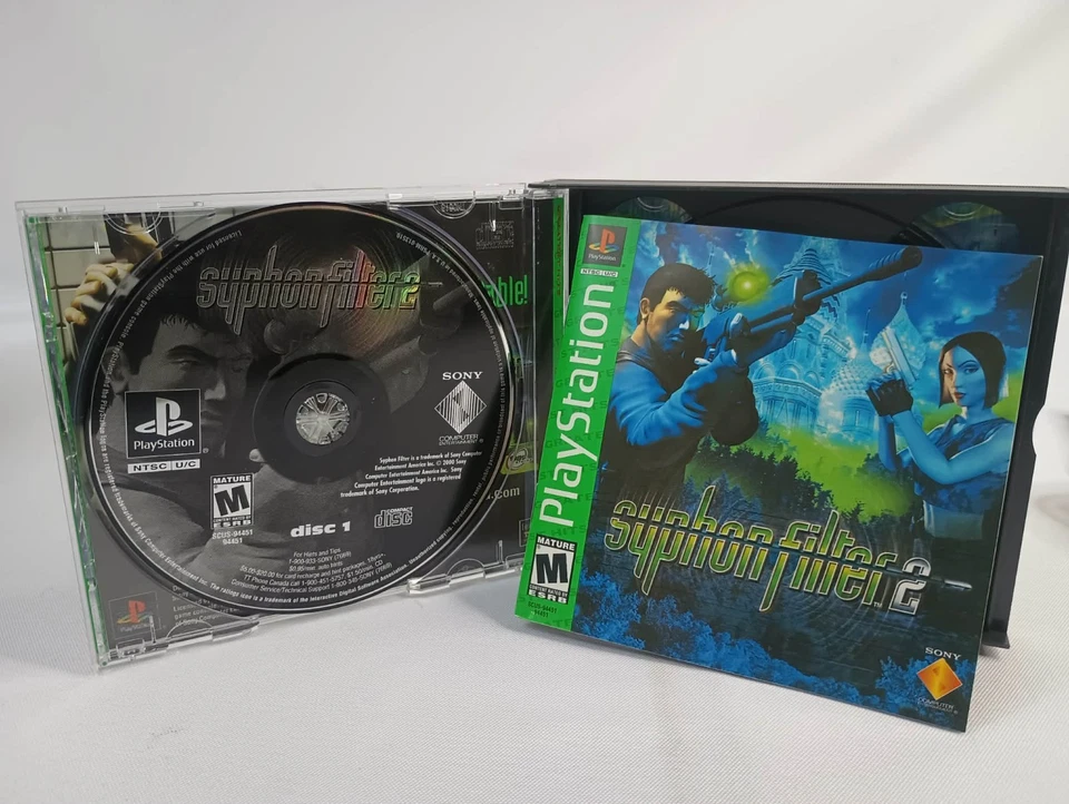 Lot of 4 Syphon Filter Games PS1 PS2 1 + 2 + 3 + Omega Strain - Image 4 of 4