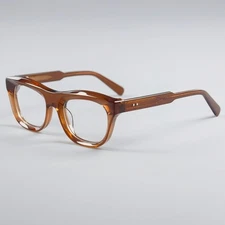 Men Women Thick Acetate Eyeglasses Frames Fashion Round Glasses Eyewear