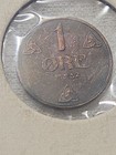 1932 Norway 1 Ore Bronze Coin KM# 367 - King Haakon VII - Vintage VFItem... — photo 1