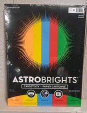 Astrobrights Primary One 65 lb. Cardstock 8.5x11 inches, Assortment Item 91493