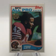 2001 Topps Archives Ronnie Lott #67 Reprint 1982 Topps #486 NFL HOF DB