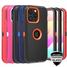 For iPhone 15 Pro Max 15 Plus 15 Phone Case Shockproof Hybrid 2 Screen Protector