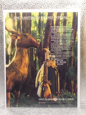 Vintage Hyatt Regency Grand Cypress Orlando 1984 Print Advertising Full Page Ad