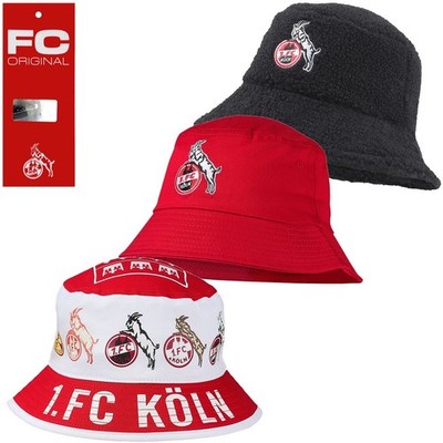 1. FC Köln Fischerhut rot oder Teddy Anglerhut Sonnenhut Bucket Hat Mütze Effzeh