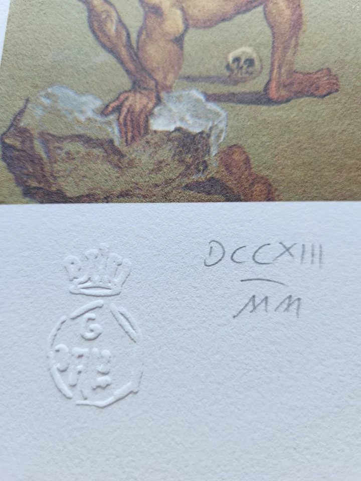 SALVADOR DALI The Temptation of St. Anthony HAND #'d PLATE SIGNED LITHOGRAPH art - Image 2 of 4