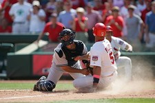 Albert Pujols St Louis Cardinals is involved in a close play at th- Old Photo 1
