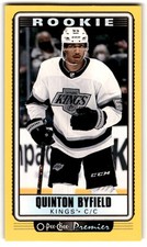 2021-22 O-Pee-Chee Premier Tallboys Yellow Quinton Byfield Rookie #P-38 Los